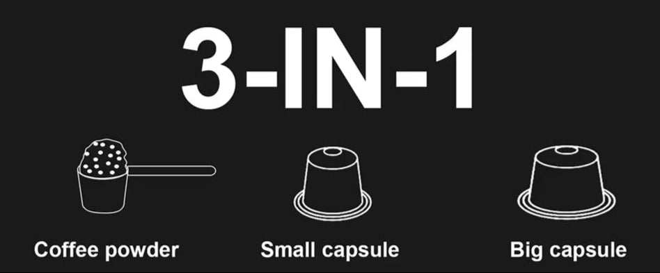 Wireless Electric Portable Espresso Coffee Machine for Car & Home Camping Coffee Maker 3-In-1 Capsule Powder Travel Coffee Maker